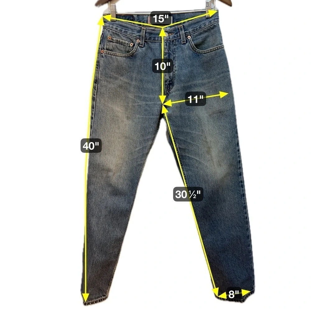 038 Levi’s 505 Hungary |Regular Fit Blue Denim Jeans With Faded Wash(Size 30x32)